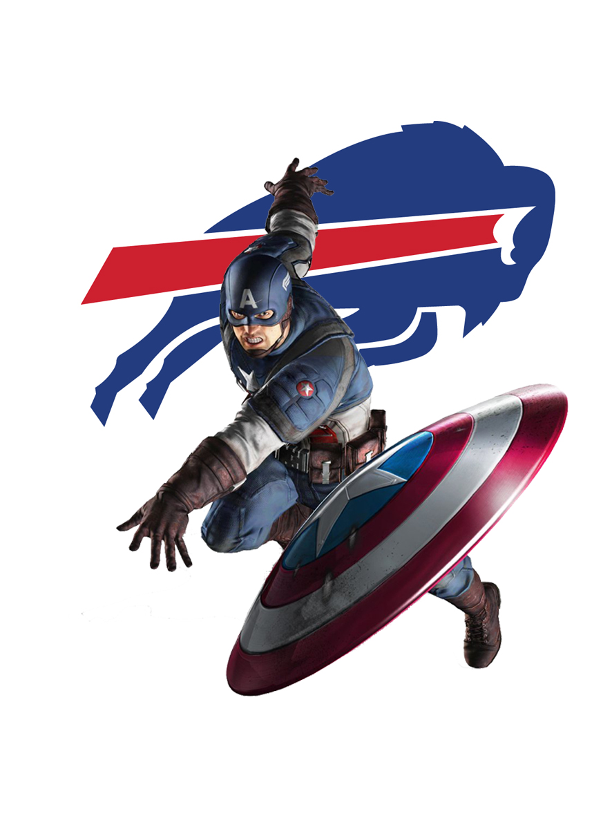 Buffalo Bills Captain America Logo vinyl decal